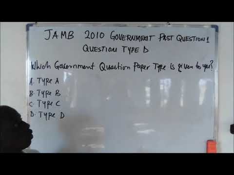 Jamb 2010 Government Past Question 1