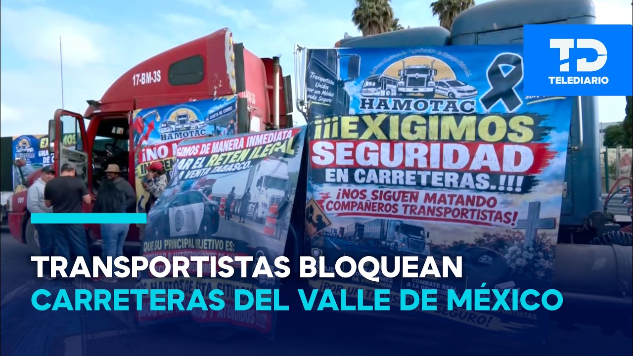 Transportistas de AMOTAC llegan a carreteras del Valle de México