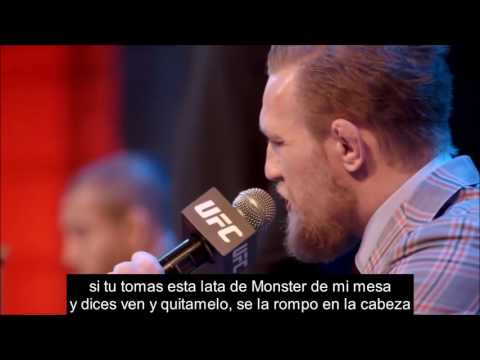 Conor Mcgregor Todos los insultos a Aldo subtitulado y pelea