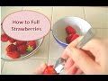 How to Hull Strawberries. ~using a grapefruit spoon~ らく ...