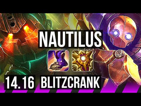 NAUTILUS & Lux vs BLITZCRANK & Smolder (SUP) | 72% winrate, 0/2/10 | NA Challenger | 14.16