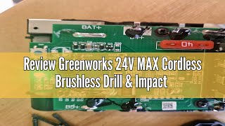 Review Greenworks 24V MAX Cordless Brushless Drill & Impact Driver Combo Kit, Electric Drill Set, Hi