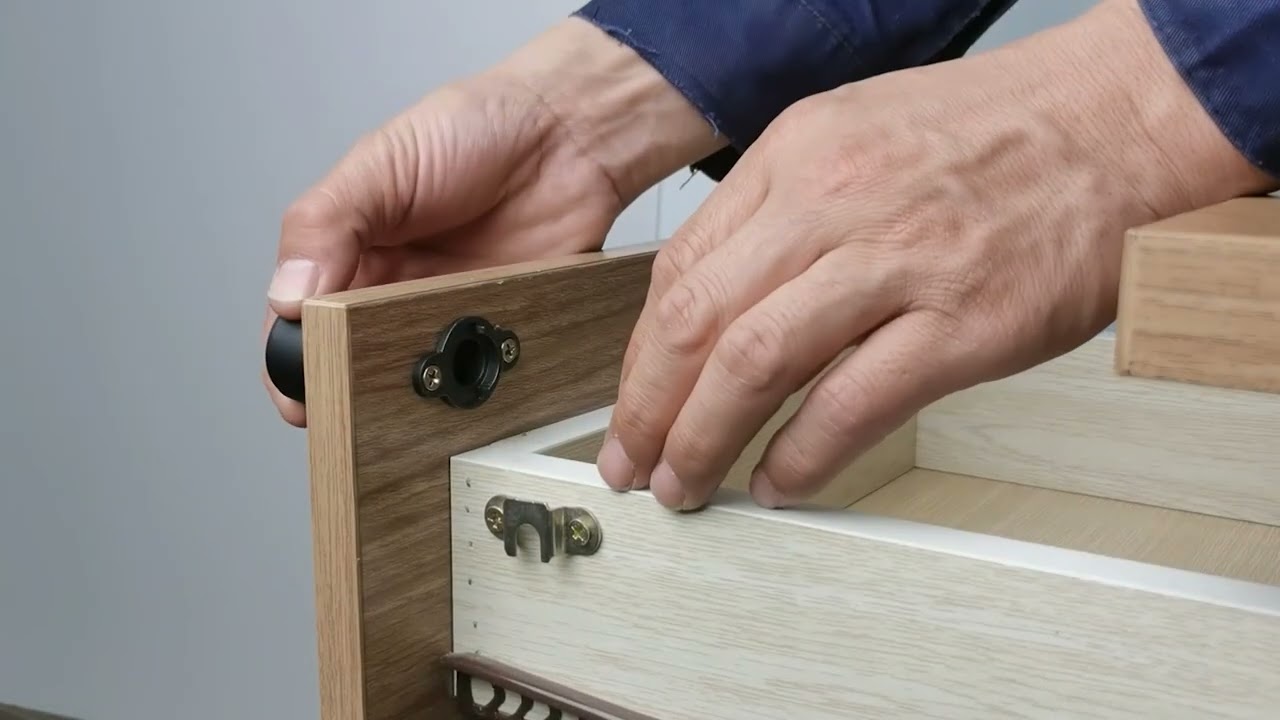 Vanma fingerprint drawer lock video guide for installation VM102