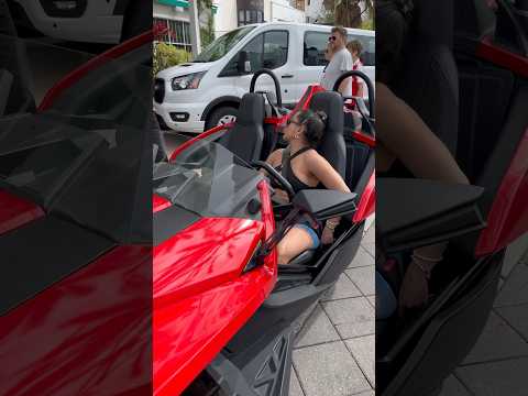 Polaris Slingshot-Open Air Roadster-3 Wheel Motorcycle #slingshot #miami #viral #viralvideo #shorts
