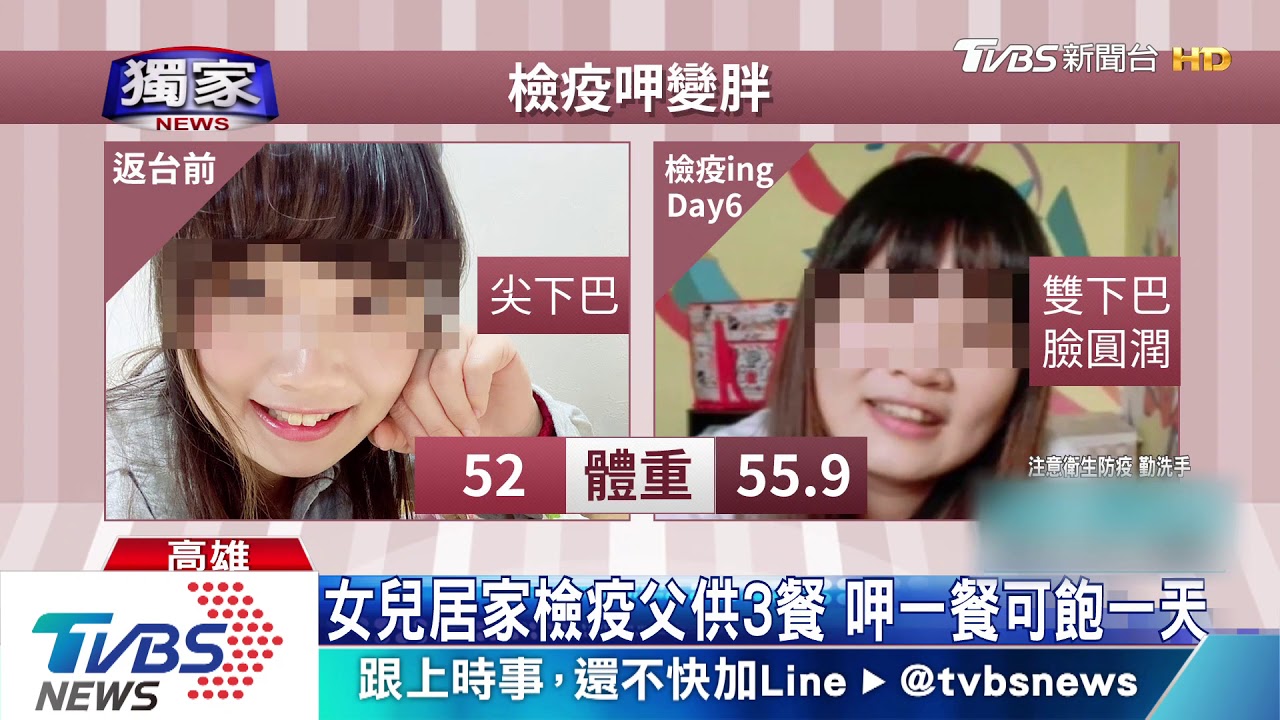 女兒居檢老爸供餐超豐盛 6天胖3.9公斤