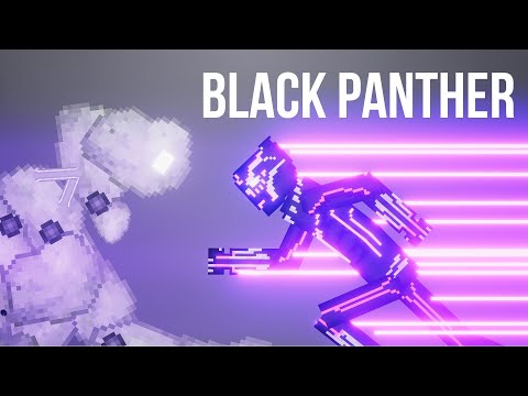 Black Panther Full Charged vs Stone Golem - People Playground 1.23.9