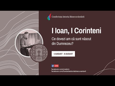 Conferința Istoria Binecuvântării 2025 l Sesiunea 10 l Duhul Sfânt în 1 Corinteni