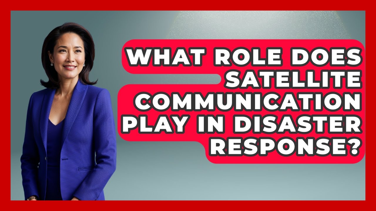 What Role Does Satellite Communication Play in Disaster Response? - Space Tech Insider