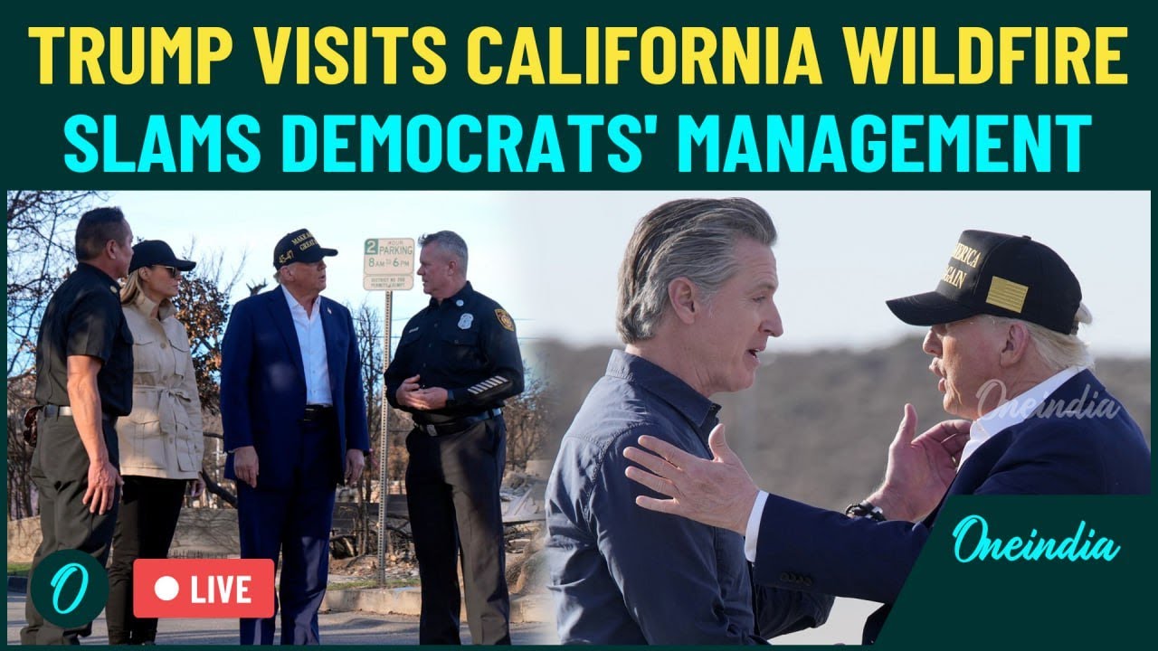 LA California Wildfire LIVE:Trump Holds Press Conference, Surveys Damage, Criticizes Response Effort