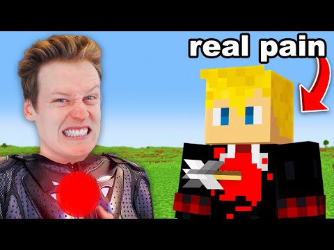 Fooling My Friend with Real Life Pain Mod in Minecraft...