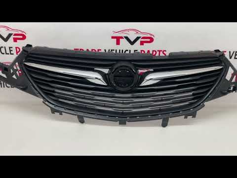 For Vauxhall Grandland X 07/2017-06/2021 Front Bumper Upper Grille With Chrome Trim video