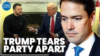 Trump’s explosive screaming match with Zelensky sparks deep Republican rift