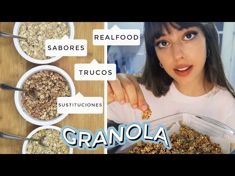 LA GRANOLA PERFECTA PARA DESAYUNAR👌| 4 ingredientes, Consejos, Sustituciones…