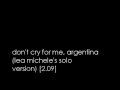 glee cast | don't cry for me, argentina (lea ...