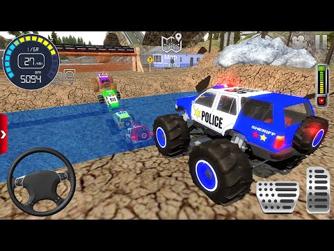 Impossible Monster Truck Mega Ramp Driving #1 - Police Car Extreme Stunts - Android Gameplay [FHD]