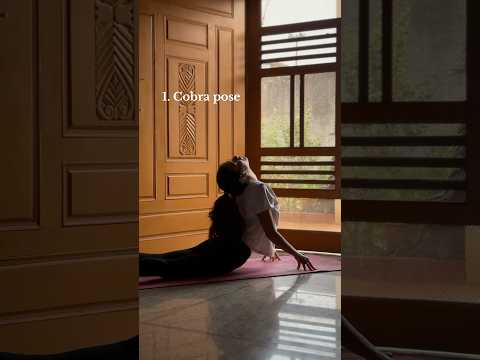 “Save this reel and practice these yoga poses every morning!”#yoga #yogaforbellyfat #yogaforbeginner