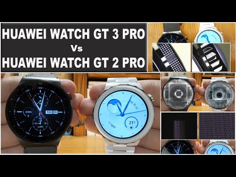 Huawei Watch  GT 3 Pro vs Huawei Watch GT 2 Pro -  design and microscopic details