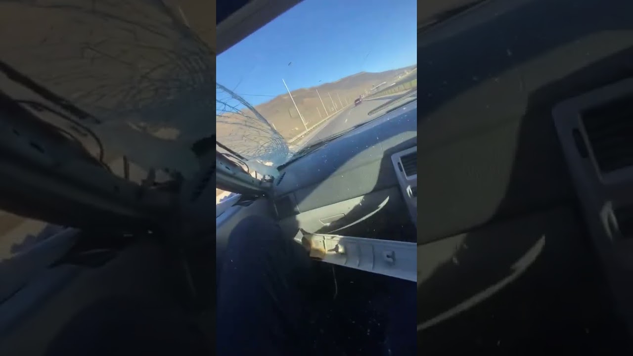 Car Hitting Truck on Highway Jump Scare