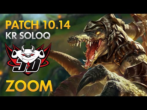 JD Gaming Zoom - Top Lane: Renekton vs Wukong - KDA 12/1/13