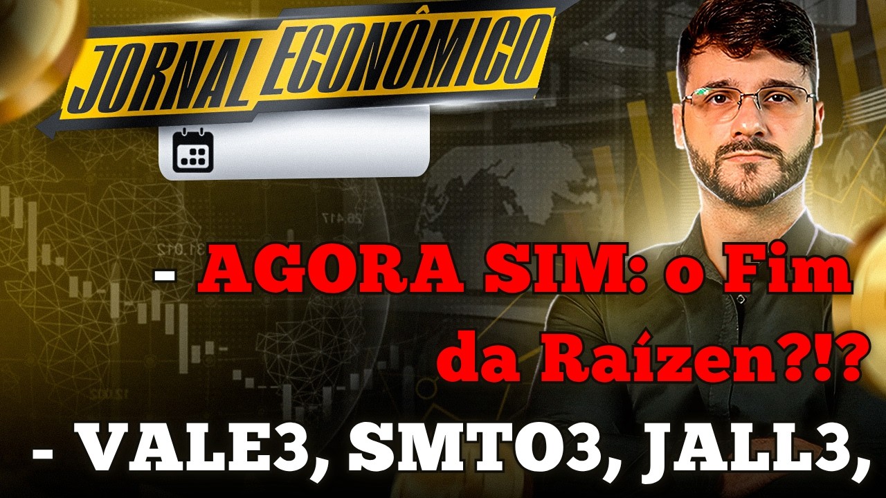 🕕💲JORNAL ECONÔMICO - Fim de semana com estrago nos investimentos. Raízen: semana DECISIVA! ⚠️⚠️⚠️