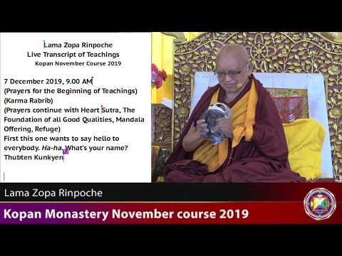 20191207 0900 LZR Kopan - Benefits of tonglen (taking and giving meditation). How to practice it.