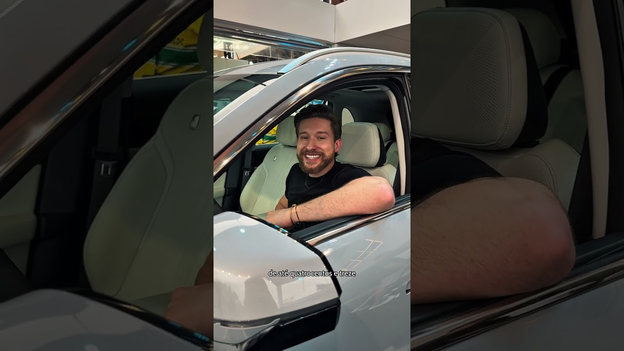 Geely EX5 com interior Ivory White no Festival de Interlagos