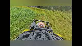 Polaris/Swisher trail mower 20hp front mount  Can Am Outlander 1000 step hill