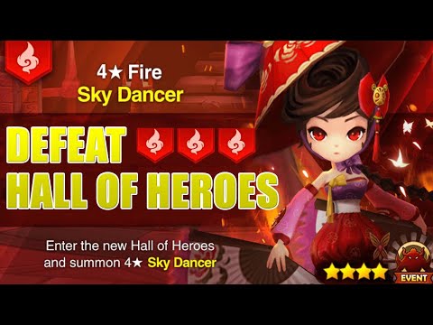 SUMMONERS WAR: HWAHEE THE FIRE SKY DANCER HALL OF HEROES (F2P TEAM WITH RUNES)