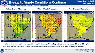 NWS Tulsa Weekly Weather Outlook [11/10/25]