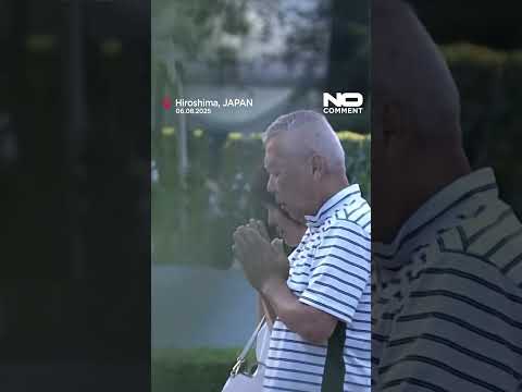 Hiroshima remembers victims on 80th anniversary of atomic bombing #nocomment #youtubeshorts #shorts