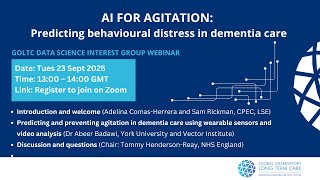 AI for Agitation: Predicting behavioural distress in dementia care