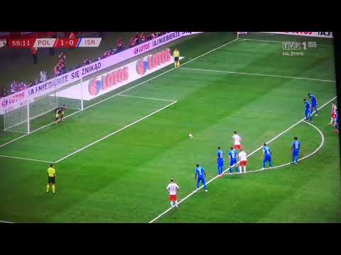 Polska - Izrael 2:0 Gol Lewandowskiego EL do Euro 2020