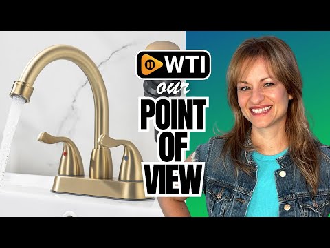 4 Inch Bathroom Sink Faucet Brushed Gold - WTI product video review