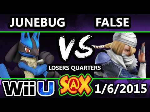 S@X - LoF | False (Sheik) Vs. VGz Junebug (Lucario) SSB4 Losers Quarters - Smash 4 Wii U