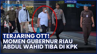 Pakai Masker! Gubernur Riau Abdul Wahid Datangi Gedung Merah Putih seusai Terjaring OTT KPK