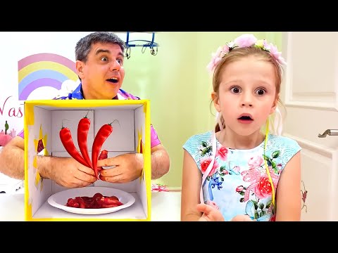 Nastya et papa défi mystère à la maison, défis drôles pour les enfants