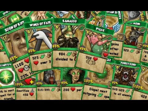 Wizard 101 All Learnable Life Spells (1-170)