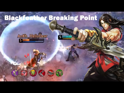 Vainglory Gameplay - "Wo Wo Wo Breaking Point" Blackfeather |WP| Jungler [Solo Ranked] |Update 2.1|