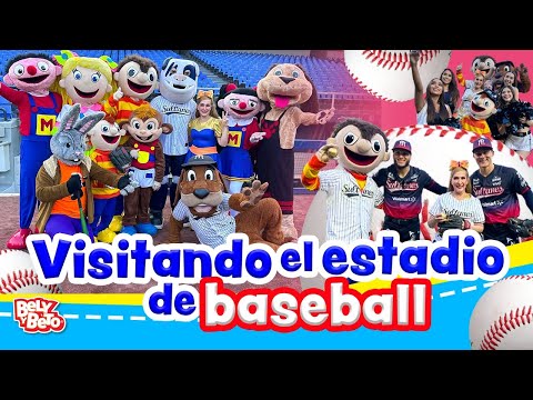 Visitando el estadio de baseball - Bely y Beto