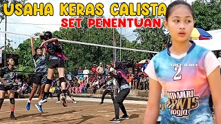 Download lagu BIKIN TEGANG!!!Voli tarkam putri terbaru calista maya usaha keras di set penentuan mp3