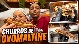 COLOCAMOS OVOMALTINE NO CHURROS - OLHA NO QUE DEU 😱