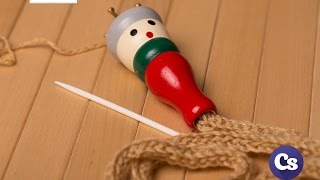 Как плести шнурки из ниток на катушке