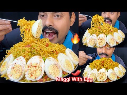 Masala Maggi With Boiled Egg Challenge 🌶️🤤