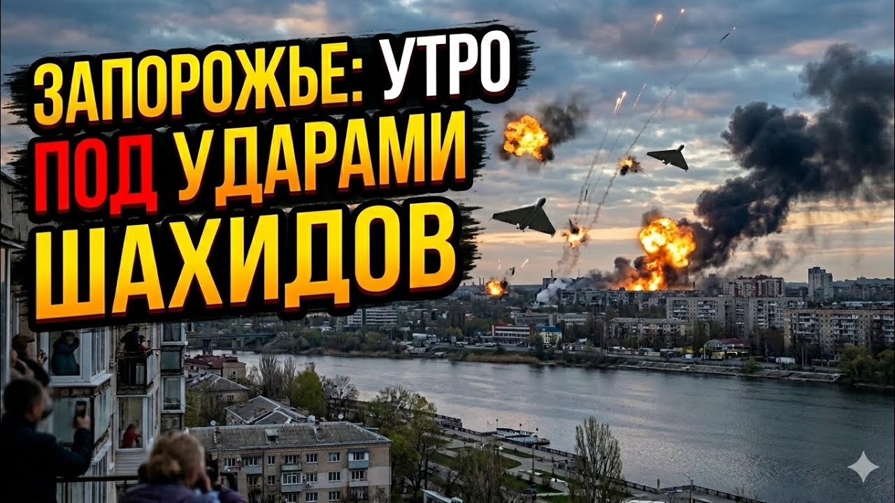Запорожье ВЗРЫВЫ!!!АТАКА ШАХЕДАМИ!!! 30.05.2026