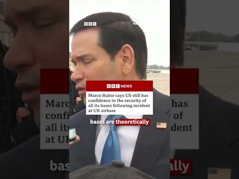 Marco Rubio says US still has confidence in the security of all its bases. #BBCNews