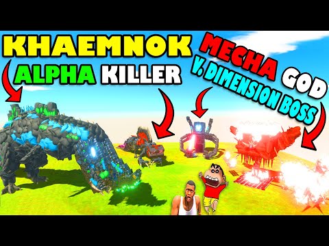 KHAEMNOK & ALPHA KILLER vs MECHA GOD & V.DIMENSION BOSS SHINCHAN and CHOP in ARBS