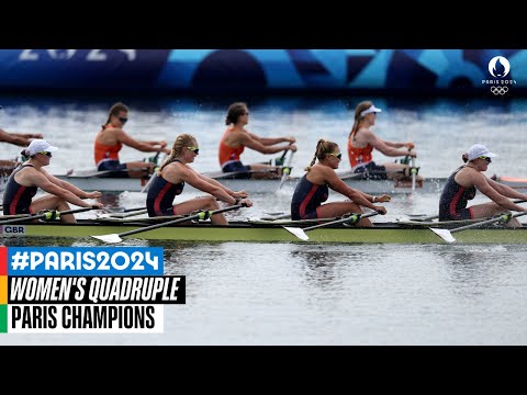 INSANELY close finish in the women's quadruple 🚣‍♀️ | Paris Champions