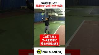 【忙しい人向けテニスレッスン】つま先の向きを変えるだけでコースの打ち分けが簡単にできる〈ぬいさんぽテニス（Tennis）〉 #テニス #テニスレッスン #tennis #ぬいさんぽ