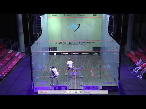 30. ECC Paderborn 2017 Tim Garner (Paderborner Squash Club) - Patrick Maier (SRC Vaduz