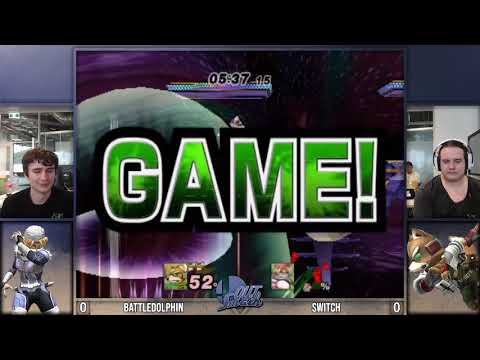 QUT Smash 10 Project M  - WR2 - Battledolphin (Sheik, Jigglypuff) vs Switch (Fox)